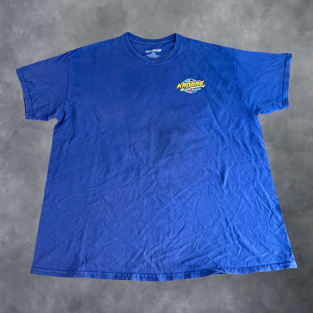 NASCAR Mens Kansas Speedway 2020 Hollywood Casino 400 Blue Graphic T-Shirt XL